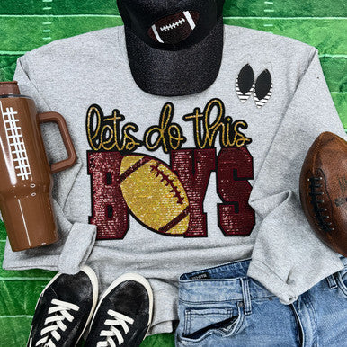 Lets Do This Boys Sweatshirt: Adult