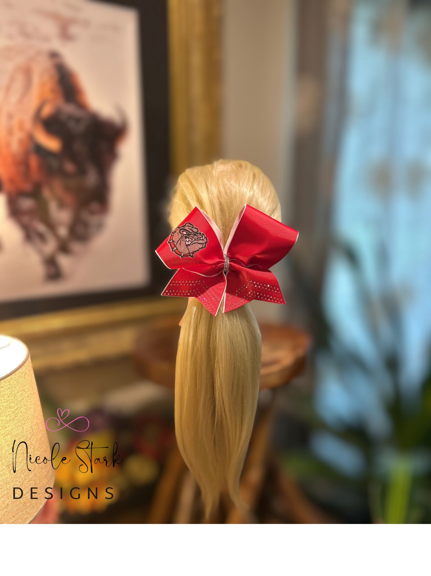 Plainview Bulldog Hairbow