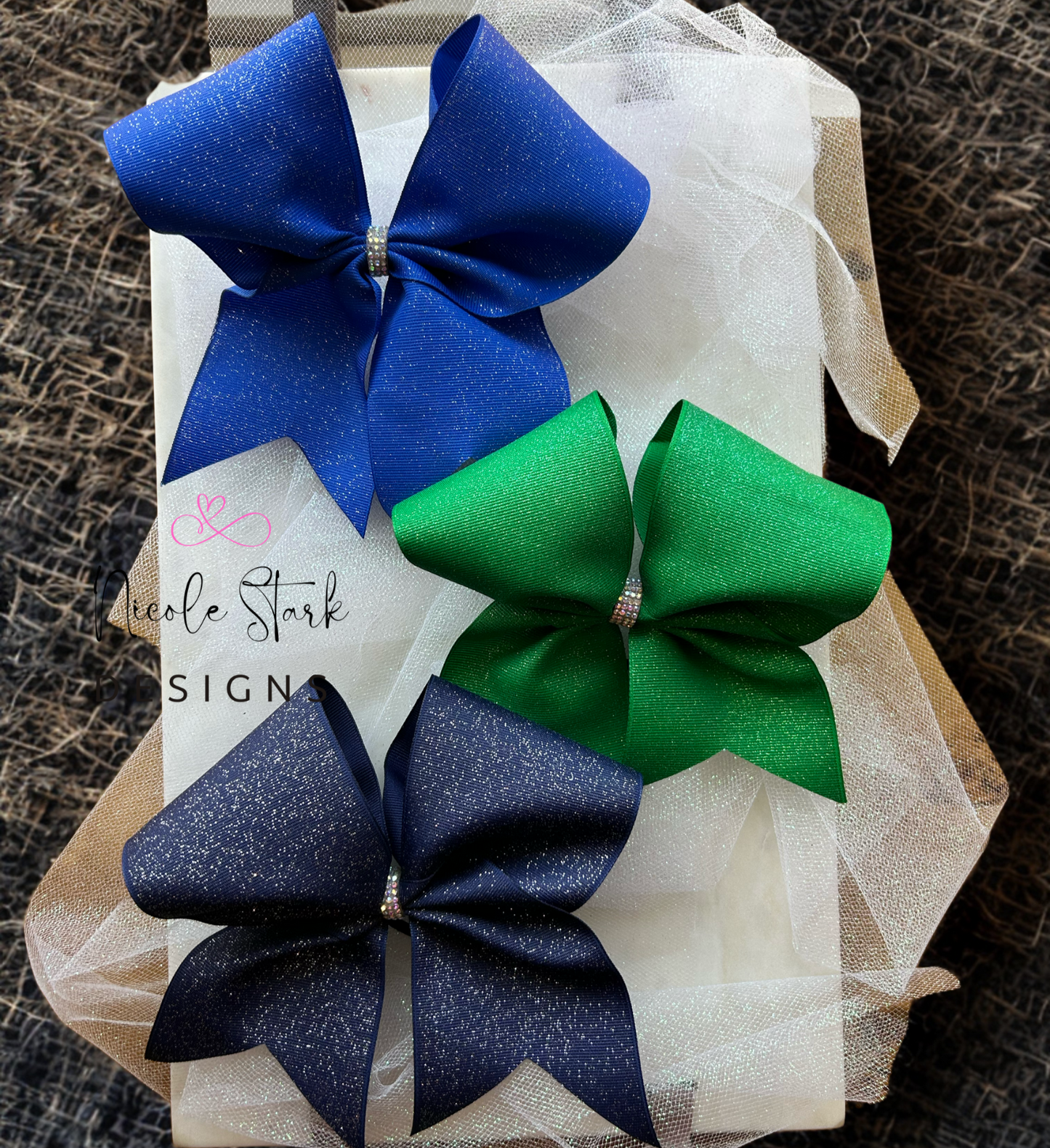 Large Glitter Bows