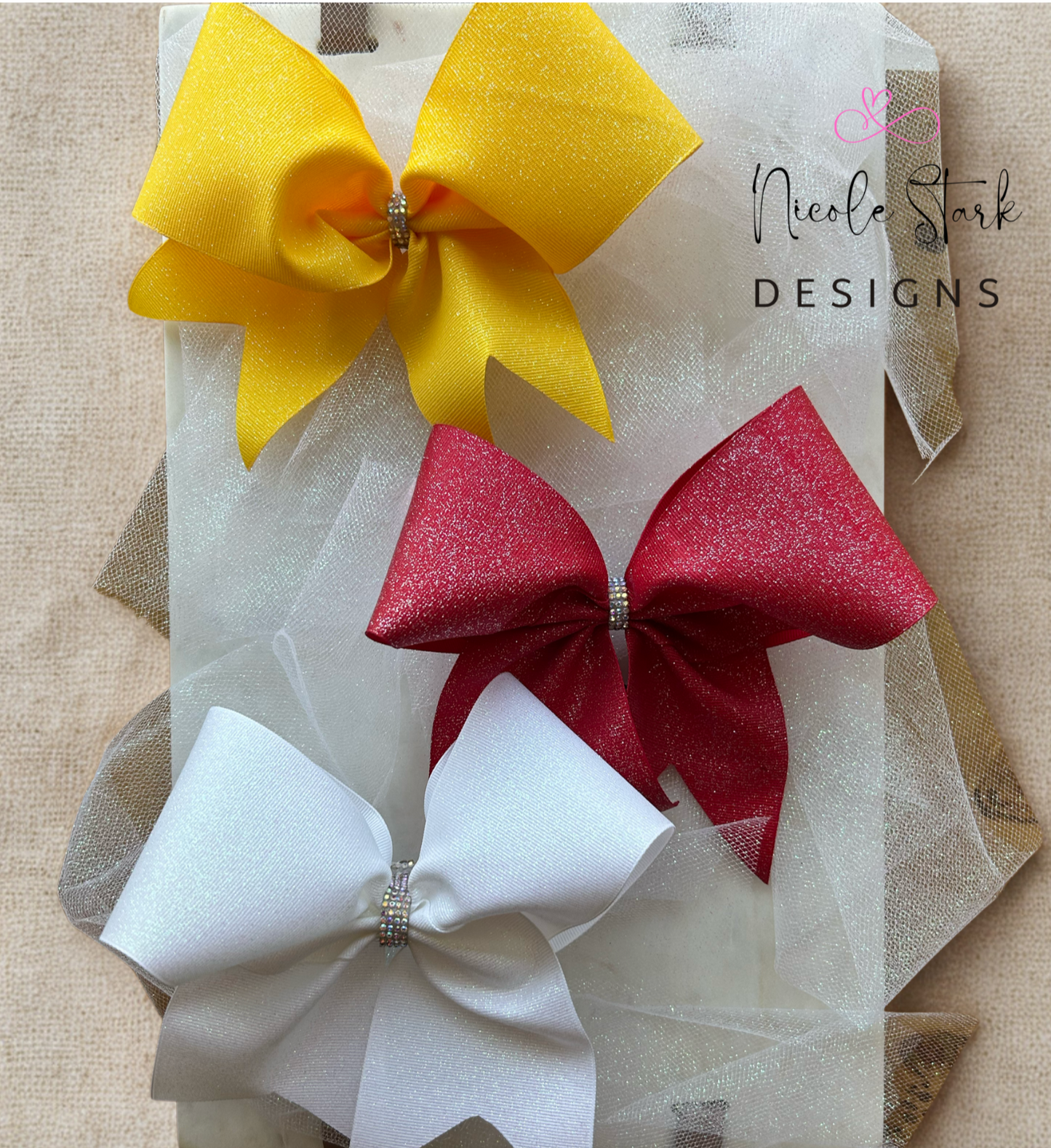 Large Glitter Bows