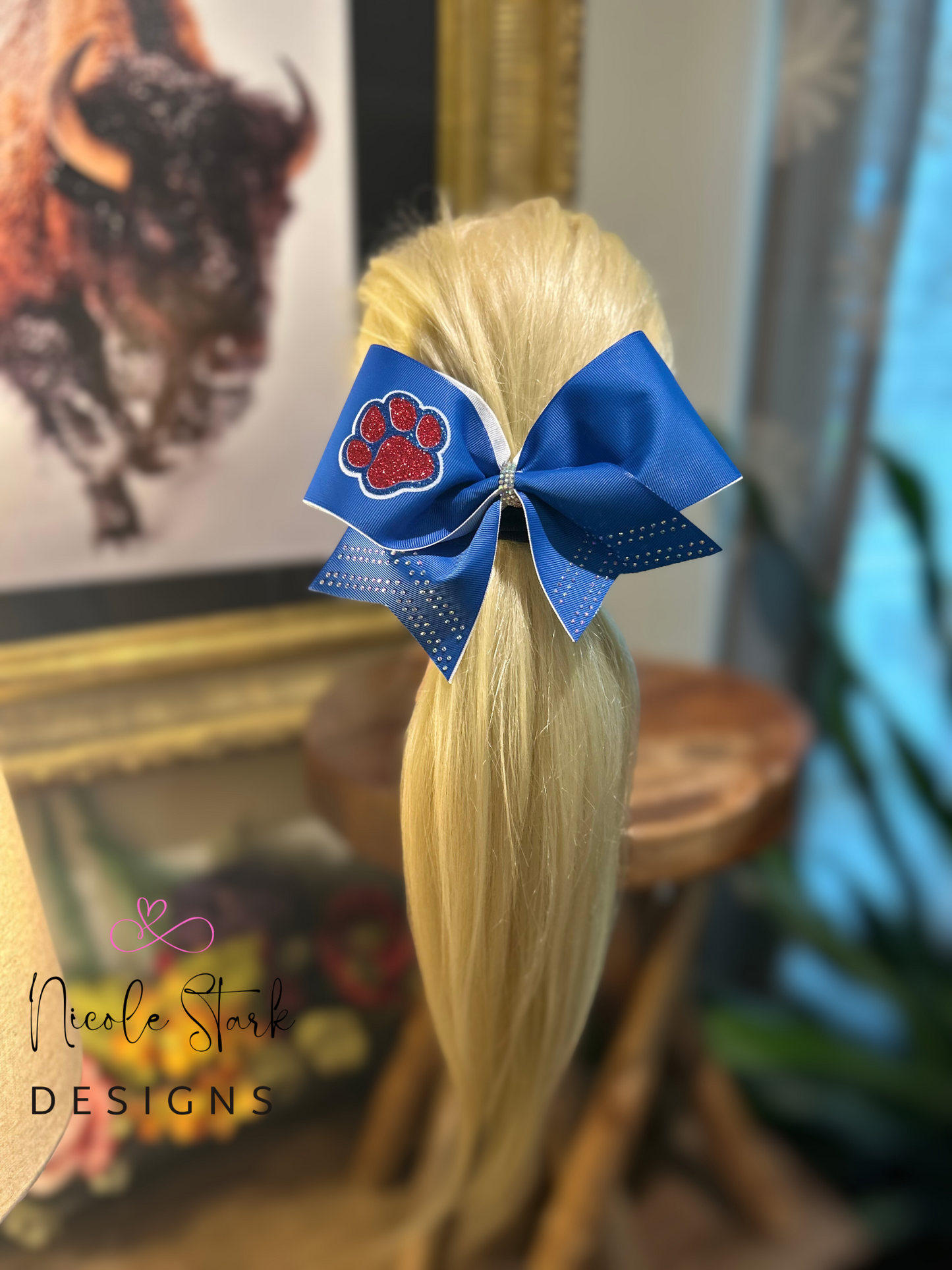 Plainview Bulldog Hair Bow