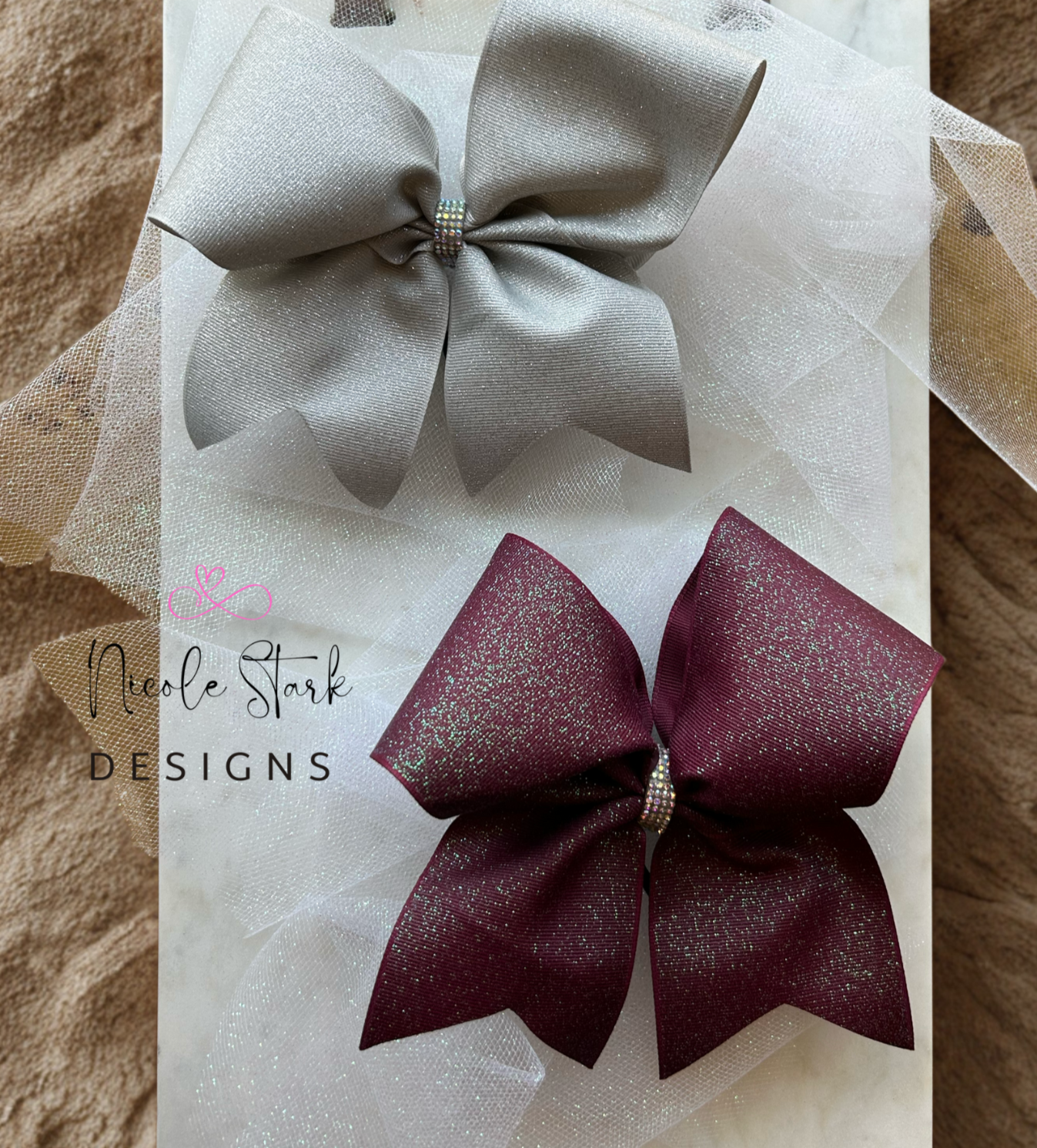 Large Glitter Bows