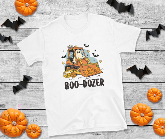 👻 Boo-Dozer Boy T-Shirt 🎃