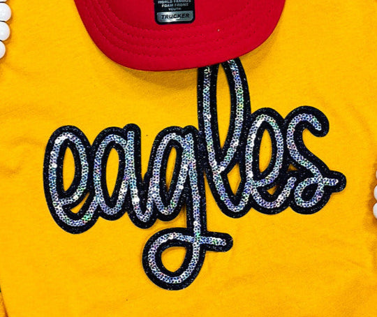 Eagle Silver Sequin Sweatshirt: Adult