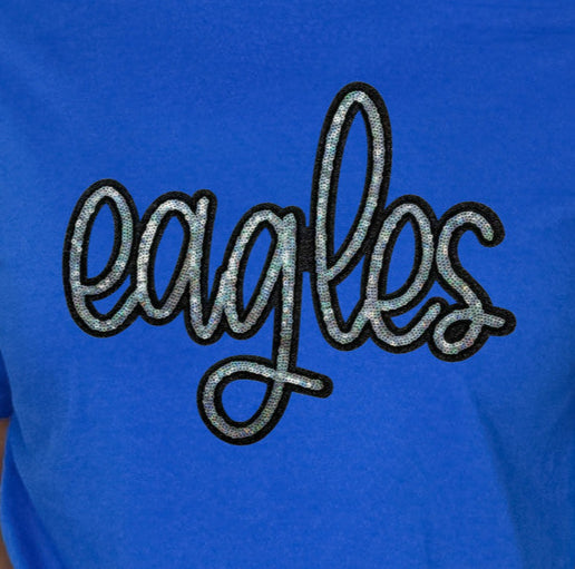 Eagle Silver Sequin Sweatshirt: Adult