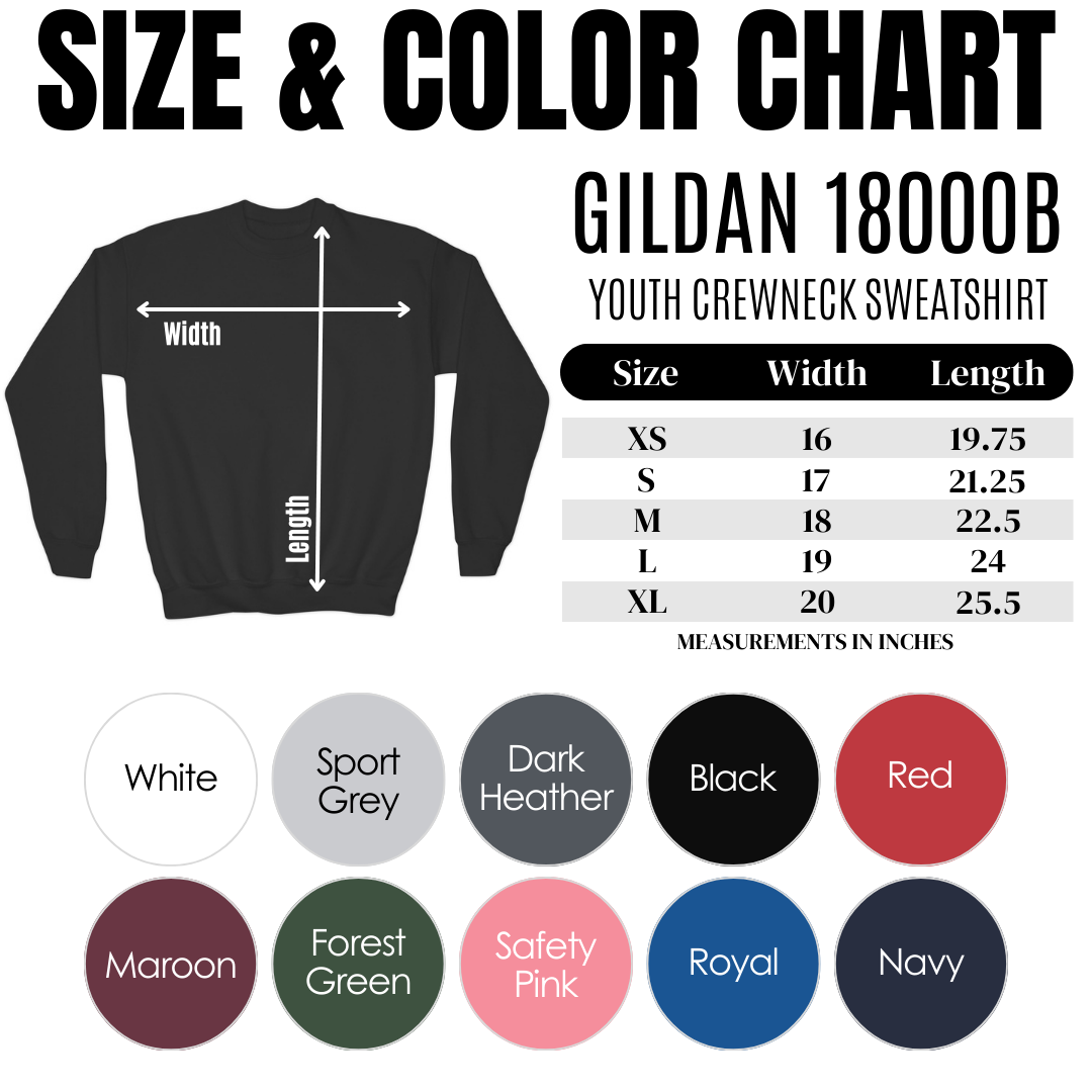 Rhinestone Mascot Sweatshirt- Youth and Toddler Sizes