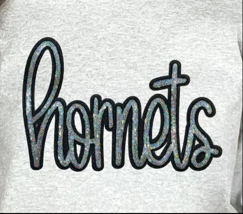 Hornets Sequin Sweatshirt: Adult