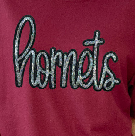 Hornets Sequin Sweatshirt: Adult