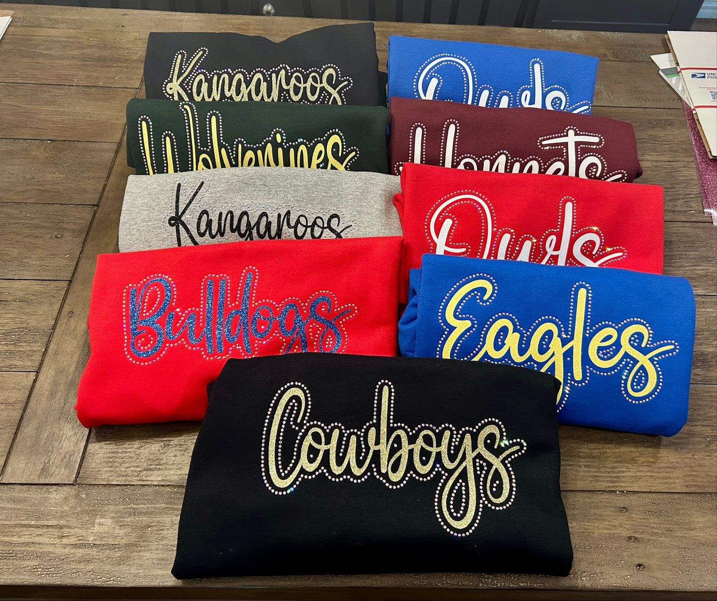 Rhinestone Mascot Sweatshirt- Adult