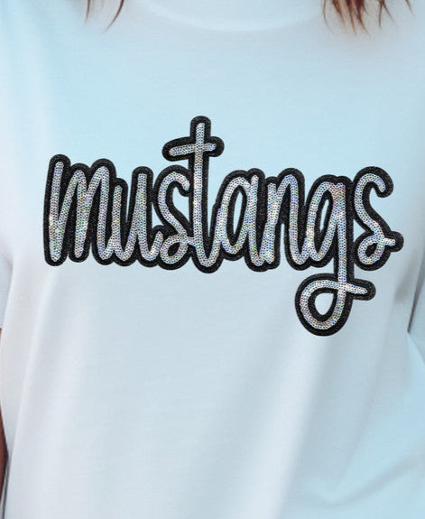 Mustang Sequin Sweatshirt: Adult