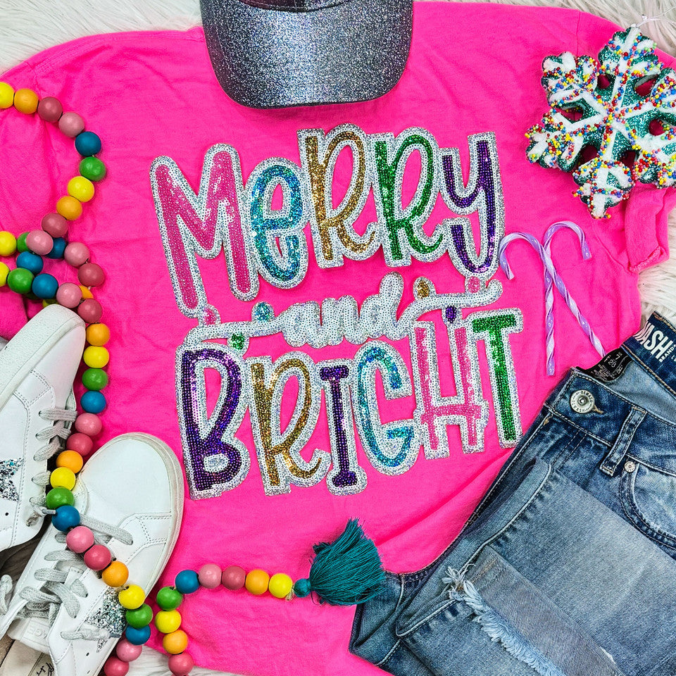 Merry and Bright Sweatshirt- Adult
