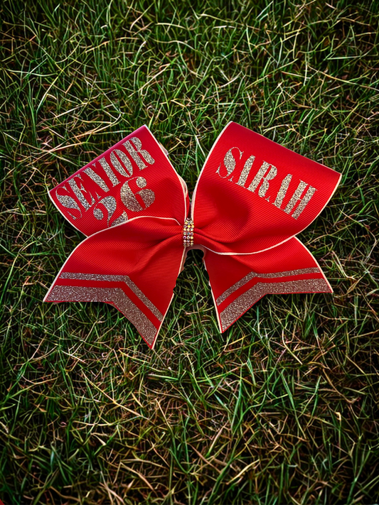 Senior 2026 Hair Bow with name added