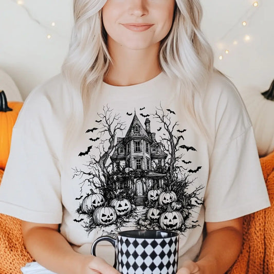 Haunted House Tshirt-Adult Sizes