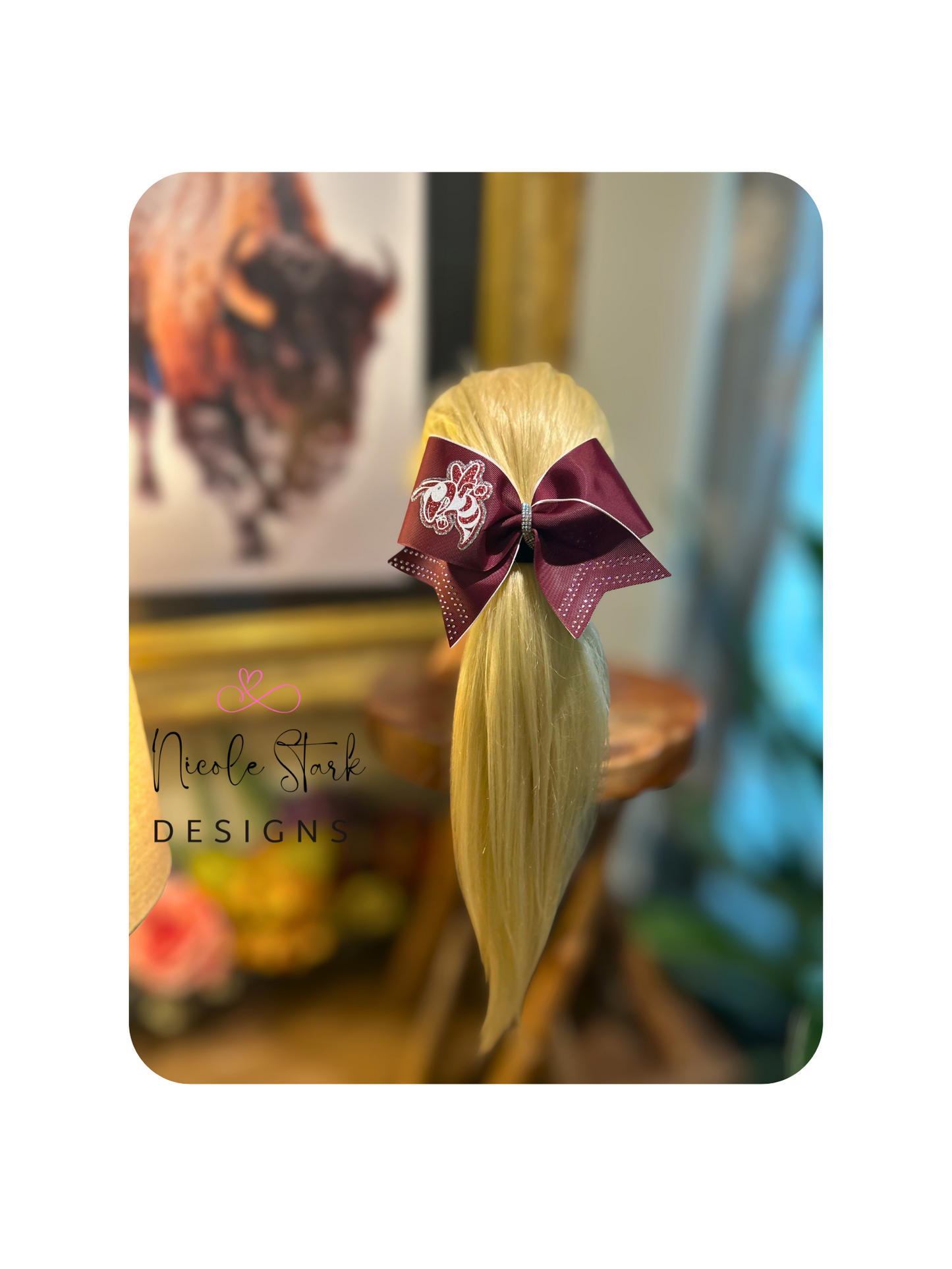 Tulia Hornets Hair Bow