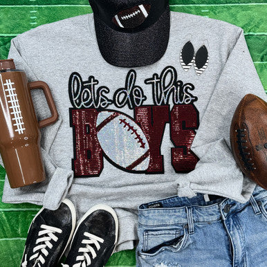 Lets Do This Boys Sweatshirt: Adult