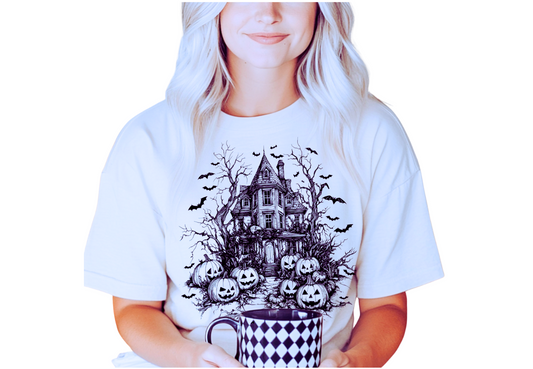 Haunted House Tshirt-Adult Sizes